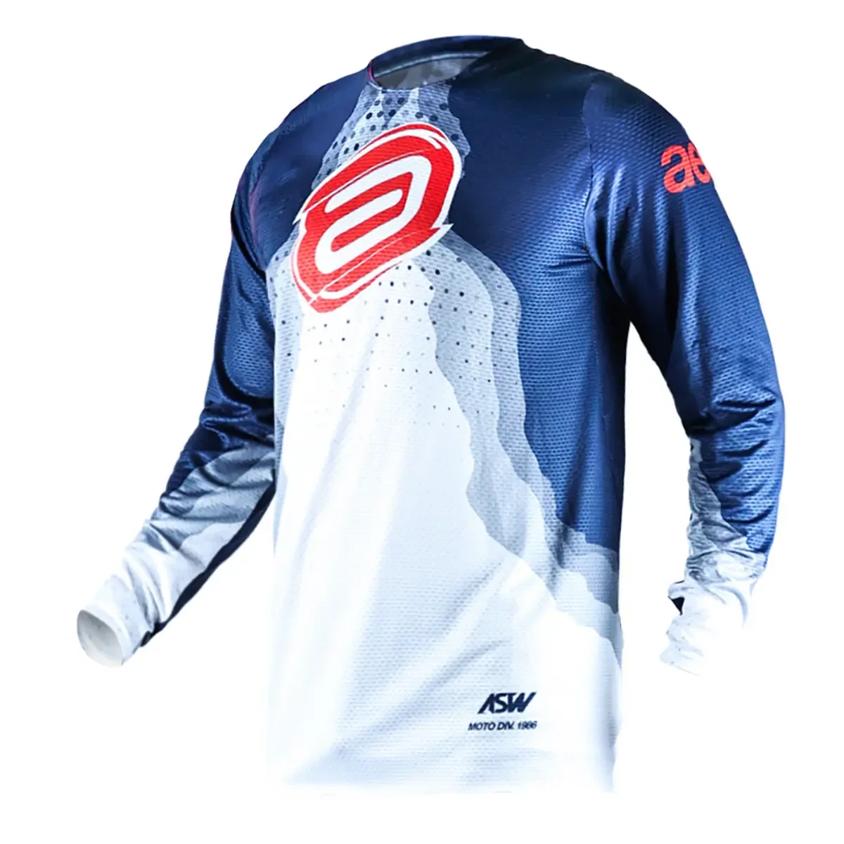 Camisa ASW Vented Diffuse 26 Marinho/Branco/Vermelho - Spinelli
